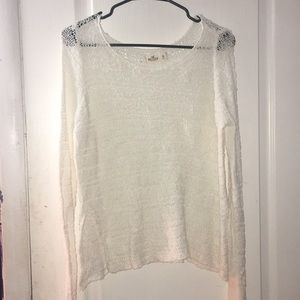 Thin White Hollister Sweater